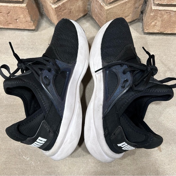 Puma Softride Enzo Nova Shine Running 377917 01 Shoes Black/White Women size 8.5 - Picture 4 of 6